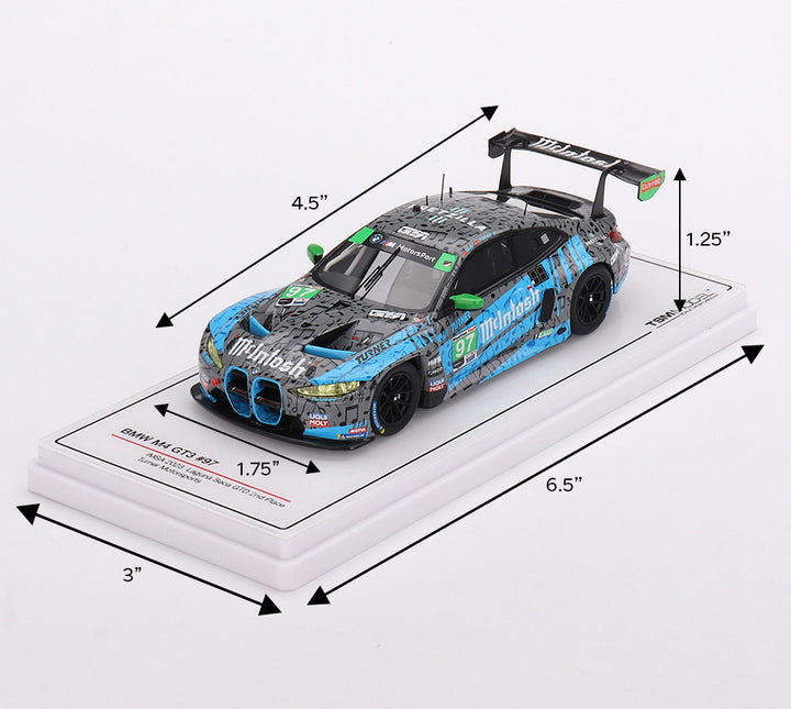 #97 Turner Motorsport BMW M4 GT3 McIntosh Racecar 1:43 Scale Model