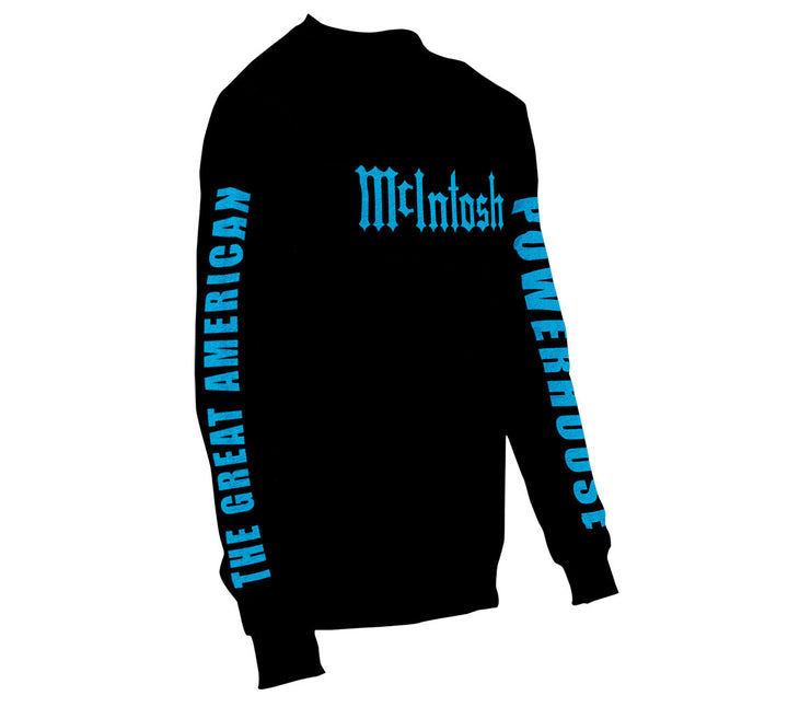 "THE GREAT AMERICAN POWERHOUSE" Long Sleeve T-shirt (black)